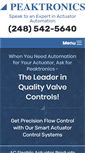 Mobile Screenshot of peaktronics.com